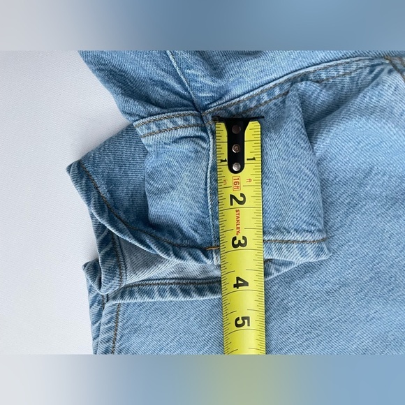 rag & bone Featherweight Maya High-Rise 4" Blossom Relaxed Fit Indigo Jean Short - Picture 8 of 11